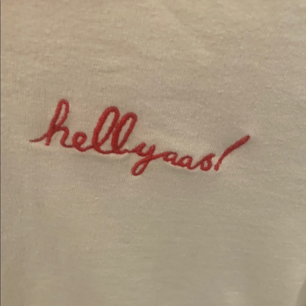Kendall & Kylie Red and White Ringer Crop-top - Picture 3 of 11